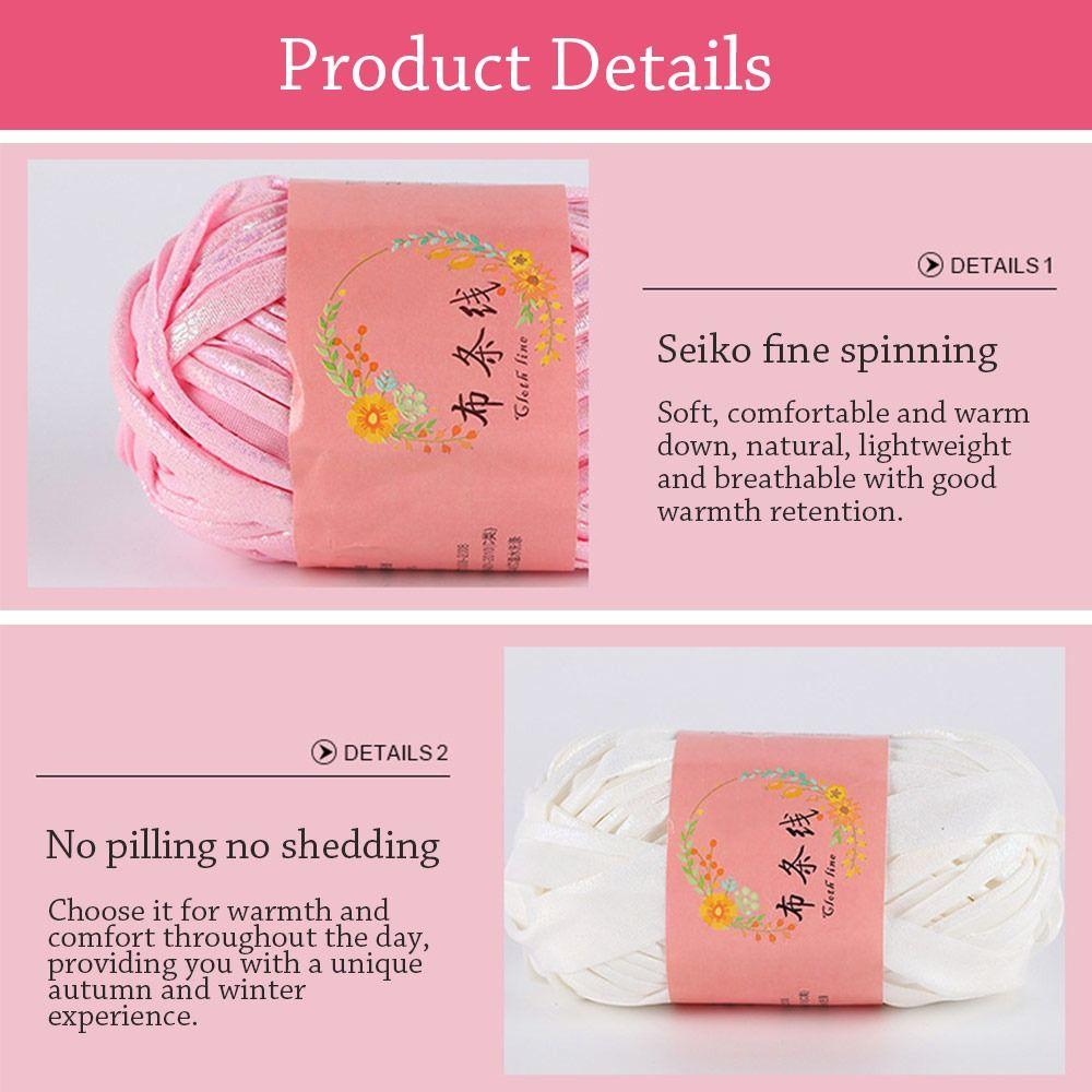 100 г Блестящая пряжа для вязания крючком Волшебный цвет Сделай сам Ручное вязание Универсальный моток пряжи Для футболки