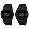 G-SHOCK Парные часы с коробкой для пары, однотонные цифровые, водонепроницаемые, 20 АТМ, черные, DW-5600UBB-1DW-5600UBB-1