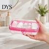 Earphone Cable Carrying Case Clear Zipper Storage Bag, Durable Hard Shell Portable Case, Pill Box for Travel Dustproof Container, Headphones Pills And