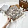 Herringbone Square Scarf Pony Printing Silk Scarf Retro Cotton And Linen Square Scarf Clothing Store Decorative Scarf Silk Scarf Accessories