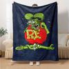 1 шт. Rat finks 1 Плед Мягкий Теплый Плед для Дома, Офиса, Путешествий Все Сезоны Уютное Постельное Белье Подарок, Уютный Офисный Аксессуар