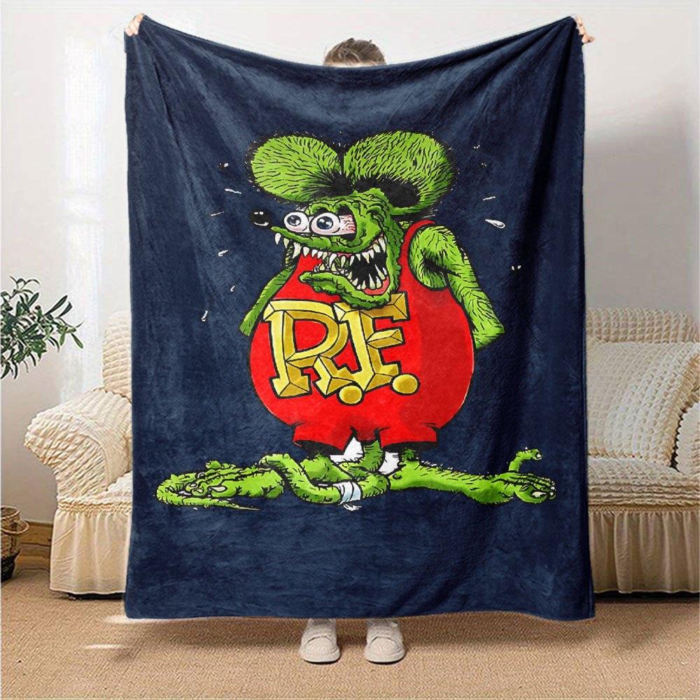 1 шт. Rat finks 1 Плед Мягкий Теплый Плед для Дома, Офиса, Путешествий Все Сезоны Уютное Постельное Белье Подарок, Уютный Офисный Аксессуар