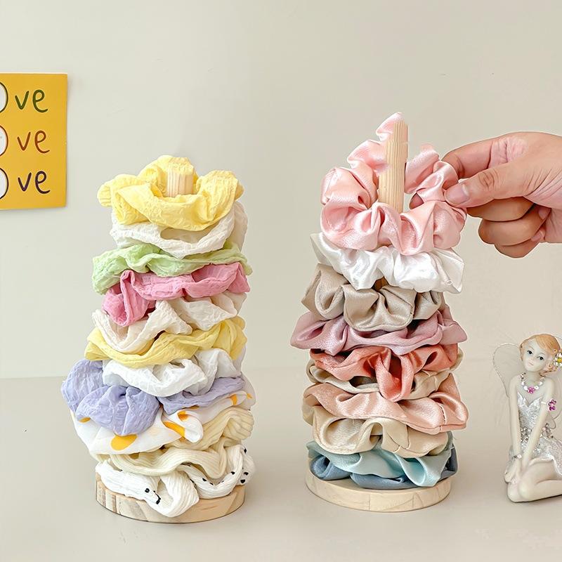 Деревянный Органайзер для Резинок для Волос Подставка Дисплей Держатель для Ободков Браслетов Органайзер для Аксессуаров для Волос Полка для Хранения