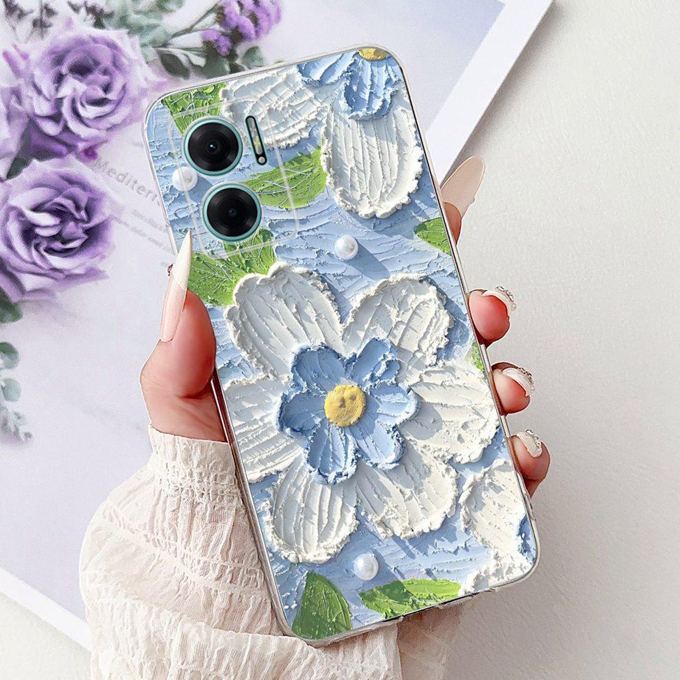 Clear For Redmi 10 5G 2022 Case Cover Luxury Butterfly Love Fashion Flowers Cool Lion Painted Casing 22041219G 22041219NY