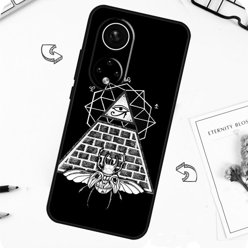 Чехол-футляр с символом Глаза Пирамиды для Honor Magic 7 Lite 5 6 Pro Honor 200 50 70 90 Lite X8b X9a X8a X8 X9 X9c X9b