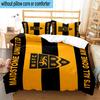 3pcs Football Crest Printed Bedding Set Duvet Cover Closure Includes 1 Duvet Cover & 2 Pillowcases Bedding Sets Home Decor Gifts