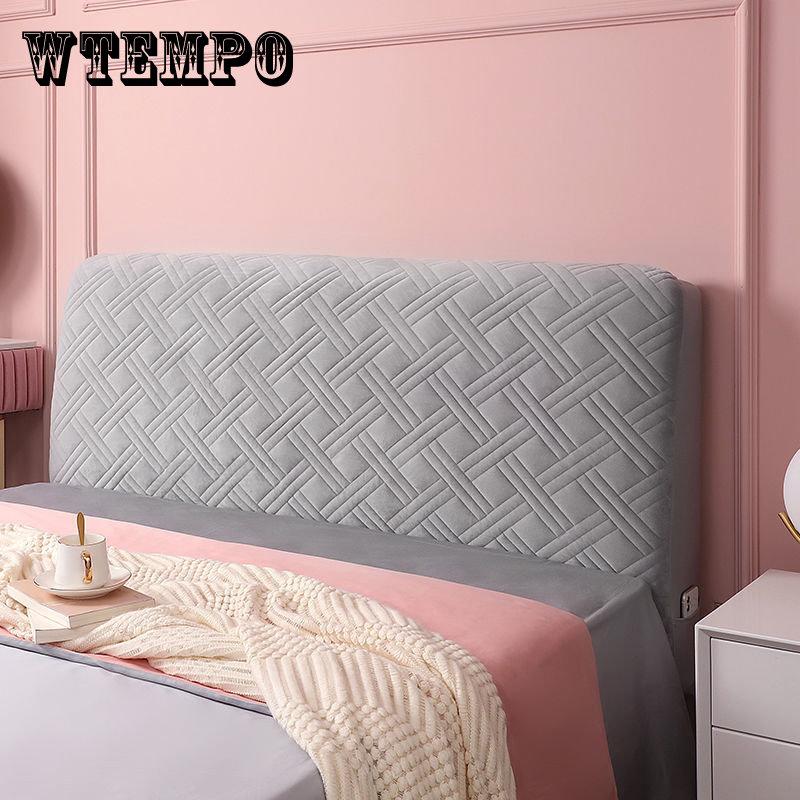 Утолщенный европейский стиль, спинка кровати, плюшевый стеганый чехол на голову, бархатный чехол для изголовья, пылезащитный чехол