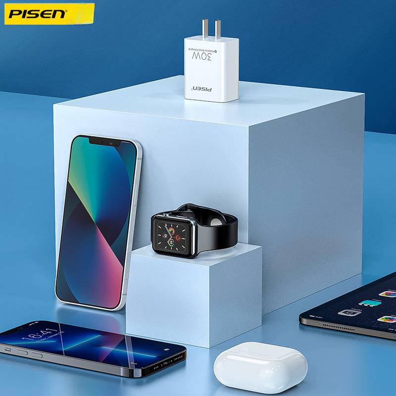 Pinsheng Подходящая головка зарядного устройства для Apple 14plus PD30W Быстрая зарядка Комплект Штекер для iPhone 13 11PD Данные