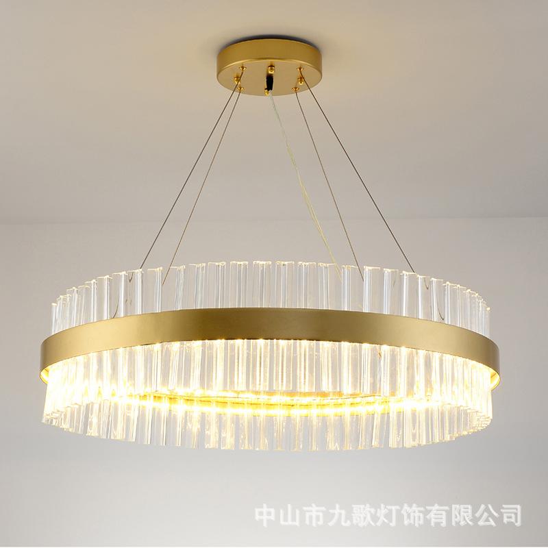 Современное освещение LED Crystal Lamp спальня гостиная потолочный подвесной светильник отель хрустальная люстра квартира золотые огни