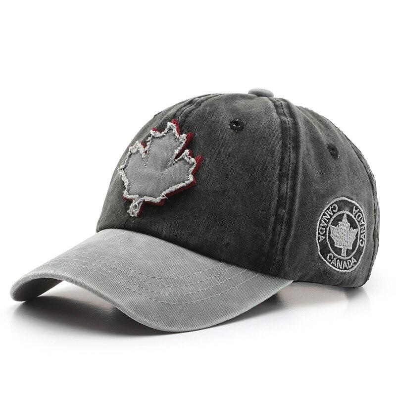 Бейсболка из хлопка с кленовым листом, старая, цветная, уличная, мужская и женская, модная, трендовая кепка