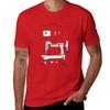 Sewing machine old patent vintage drawings T-Shirt Short sleeve tee plain tshirts for men