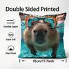 Capybara Fashion Cushion Cover Plush Fabric Soft DoubleSided Printed Sofa Warm Winter Home Child Gift Pillow Case