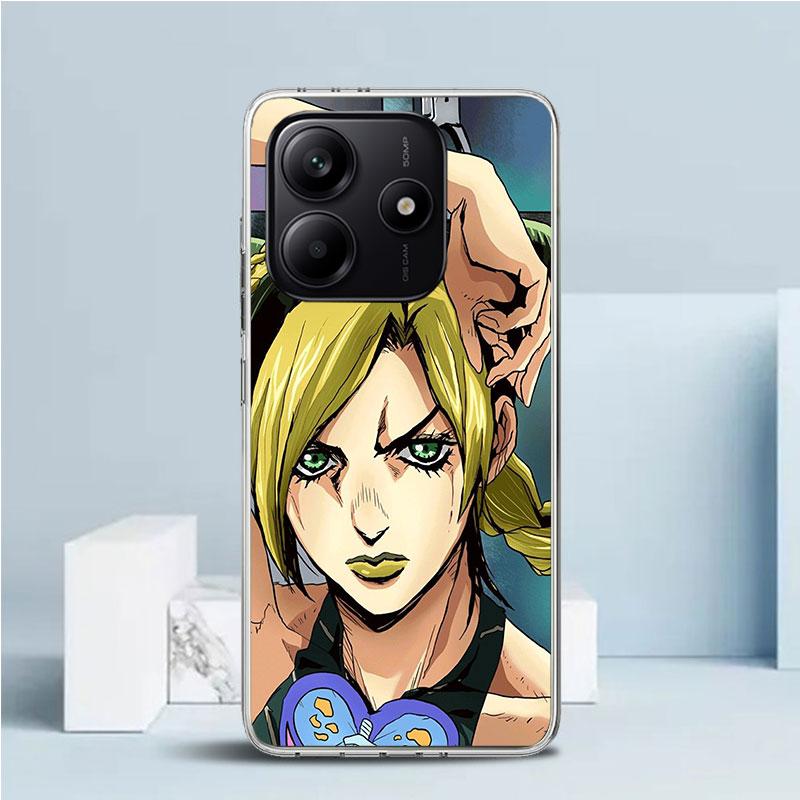 JoJo's Bizarre Adventure Джолин Куджо Мягкий чехол для телефона Xiaomi Redmi Note 15 14 13 12 Pro Plus 14S 11S 11T 11E 10S 10 4G
