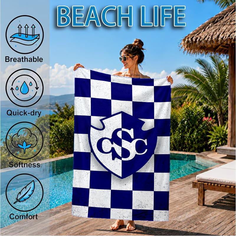 Пляжное полотенце Club Sport Cartaginés, Быстросохнущее, Легко в уходе, Подходит как для занятий фитнесом, так и для пляжного отдыха, Спортивный незаменимый аксессуар