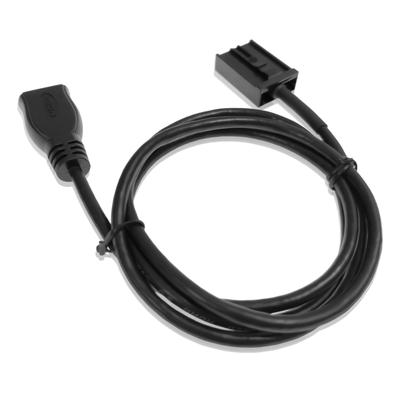 KDSSYFT HDMI-кабель типа E для автомобильных навигационных систем, Длина 1,5 м, Кабель-переходник, Кабель для автомобильной навигационной системы(черный)