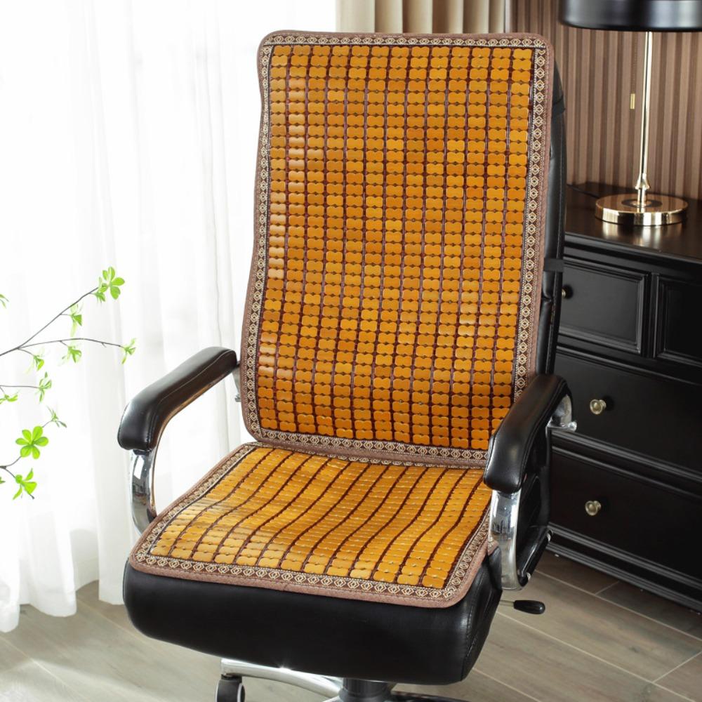 Breathable Salon Cushion Bamboo Chair Mat Durable Car Ventilated Seat Cover Living Room