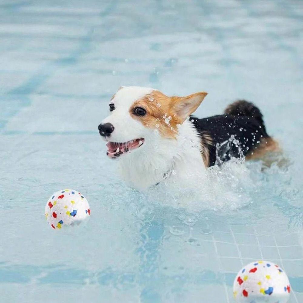 Bite Resistant Dog Chew Ball High Elasticity Dog Throwing Flying Toys Dog Toy