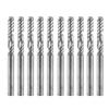10pcs Tungsten Carbide Endmill Single Flute Spiral CNC Router Bits 3.175x17mm