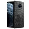 Защитный чехол-накладка на весь корпус из кожи с узором крокодила для Vivo Nex3