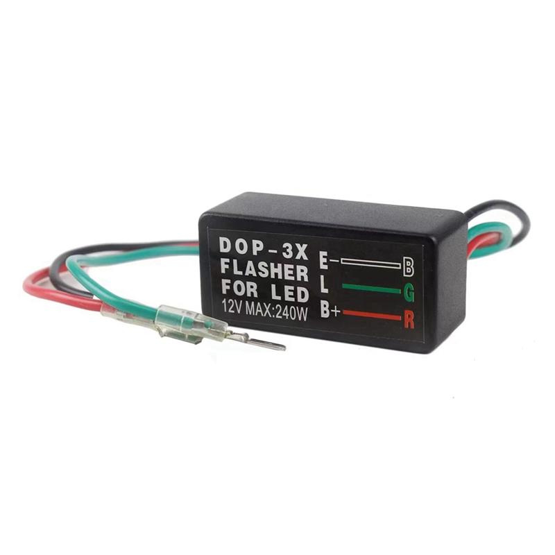 Ac29-Electronic LED Flasher Relay For LED Car And Motorcycle General Flasher Relay Motor Turn Signal Bulb Relay