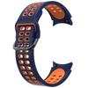 Двухцветный силиконовый ремешок для Samsung Galaxy Watch 7/6/Classic/5/4 44мм 40мм 47мм 43мм/5 Pro 45мм Браслет Ремешок Аксессуары