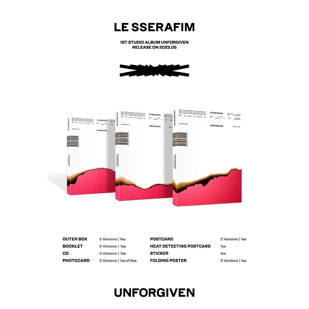 LE SSERAFIM UNFORGIVEN / 1-й студийный альбом