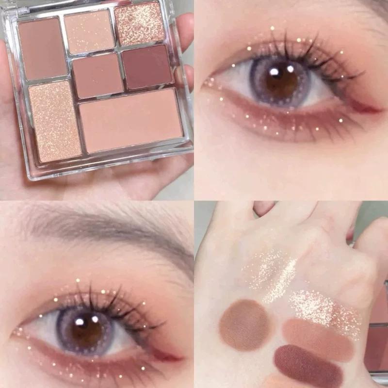 Nine Colors Eye Shadow Plate 2024 New Arrival Pearl Glitter Waterproof Pumpkin Earth Color Female Official Website Flagship Store Genuine Goods
