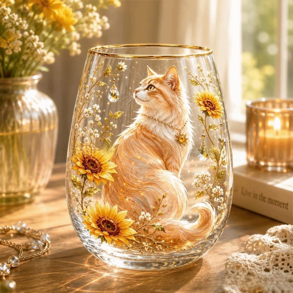 Transparent Hummingbird Joy Tea Cup Gold Rimmed Coffee Cup Creative Garden Glass Tea Cup