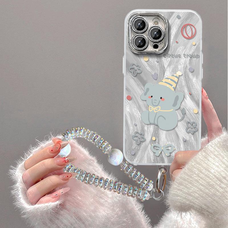 Цирковой слоненок Подходит для чехла Apple 15 Huawei Mate60 Защитный чехол nova10 Премиальное ощущение Женский P60 Полный