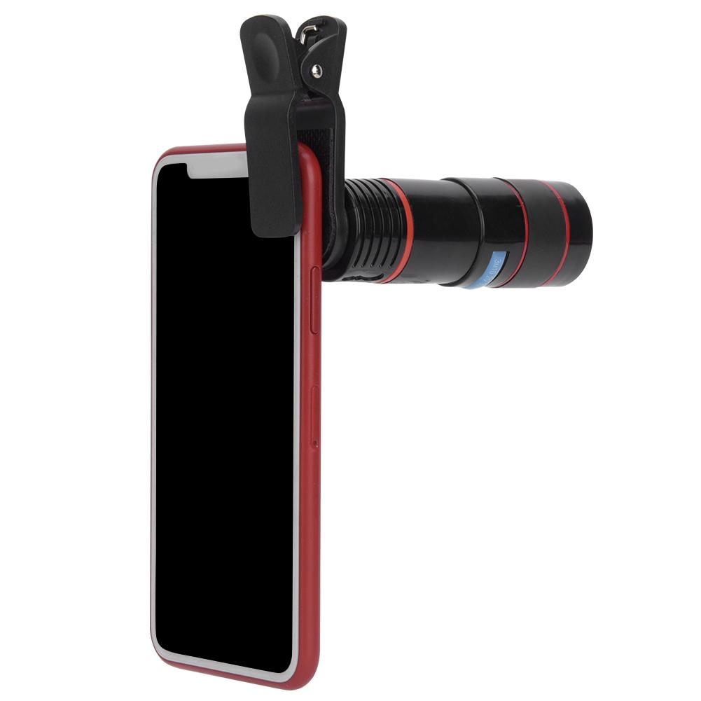 Универсальный мобильный телефонный монокулярный телескоп с 12-кратным увеличением и высокой четкостью изображения для дальнего обзора