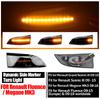 2pcs Dynamic LED Turn Signal Light Side Mirror Indicator Flasher For Renault Grand Scenic Laguna III X91 Fluence Megane 3 MK3Turn Signal 2