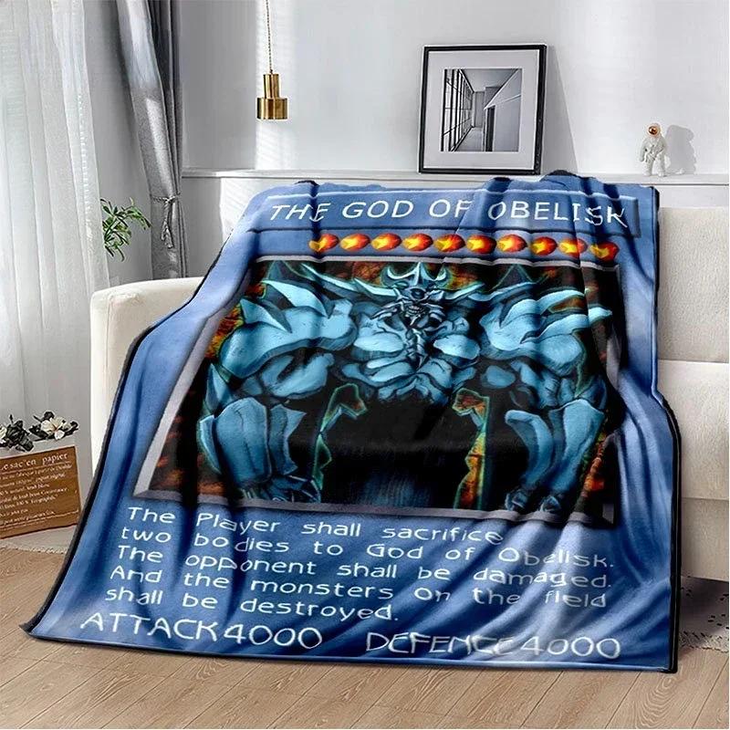 Одеяло с рисунком Yu Gi Oh, голубые глаза, белый дракон, мягкое плюшевое одеяло с рисунком аниме, покрывало для спальни, домашний декор