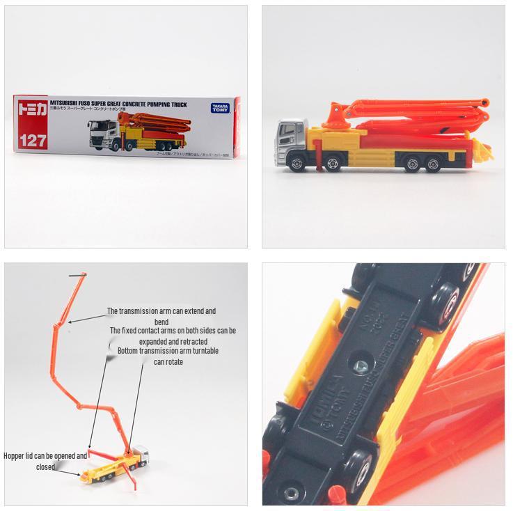 Томика Нет. 121-150 Длинная легкосплавная модель автомобиля: Пожарный кран Мерседес