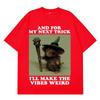 And For My Next Trick Ill Make The Vibes Wizard Rat Funny Tees Unisex Hiphop Tshir Fashion Harajuku Tshirts
