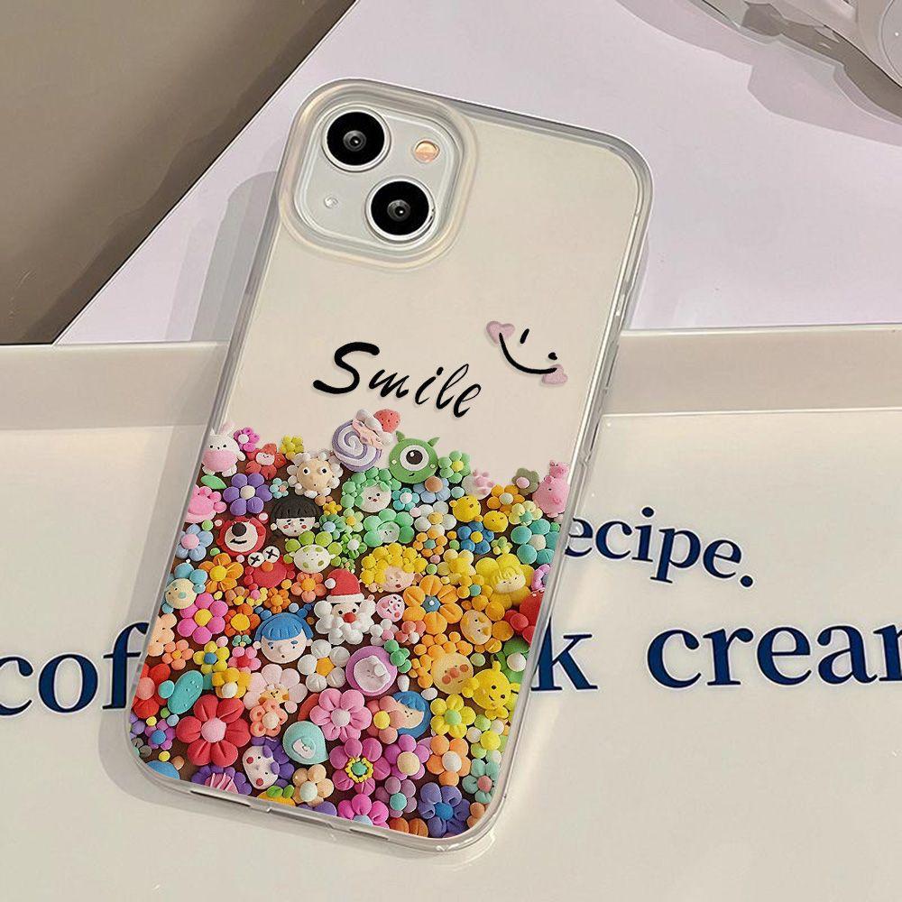 Чехол для мобильного телефона Smile Sunflower подходит для iPhone17promax Apple 17 матовый с большим отверстием 15/16 противоударный 14.