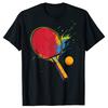Смешные футболки с графикой для настольного тенниса пинг-понга Мужские Женские Мода Повседневная футболка 100% хлопок Свободная Оверсайз футболка Лето