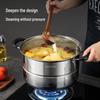 maxcook Пароварка из нержавеющей стали 28 см с крышкой с высокой аркой