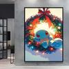 Canvas Wall Art Pokemon Pikachu Poster Prints Cute Cartoon Character Picture Classic Living Room  Home Decoration Christmas Gift
