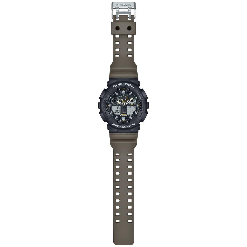 Casio G-Shock Men's Watch GA-100TU-1A3JF Olive Green Two-Tone Utility Series [Japan Authentic]
