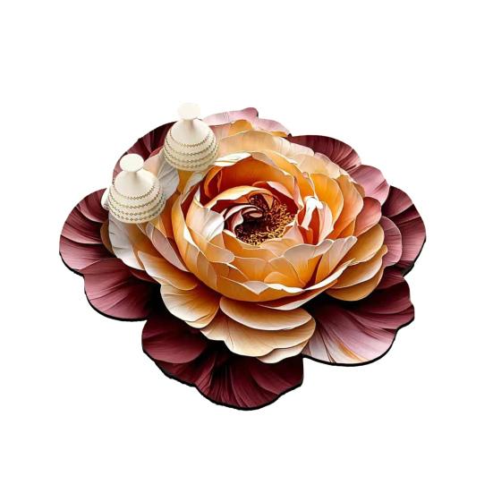 3D Цветок Диатомовая Грязь Мягкий Коврик Впитывающая Подкладка для Барной Стойки для Чашек Раковина для Кухни Быстросохнущий Поддон для Умывальника Декоративная Диатомитовая Подставка