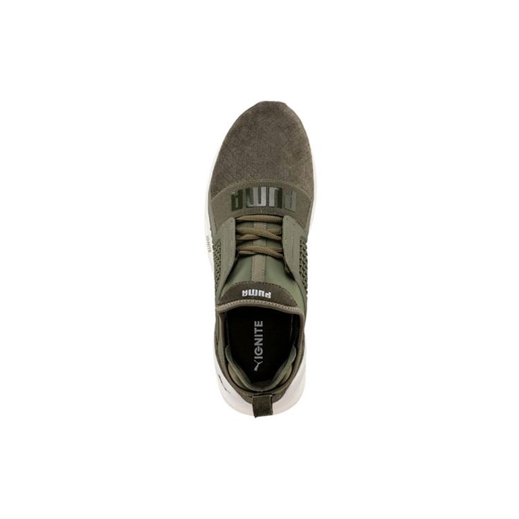 Puma Ignite Удобные Легкие Амортизирующие Прочные Низкие Повседневные Кроссовки Мужские кроссовки Зеленые 189807-03