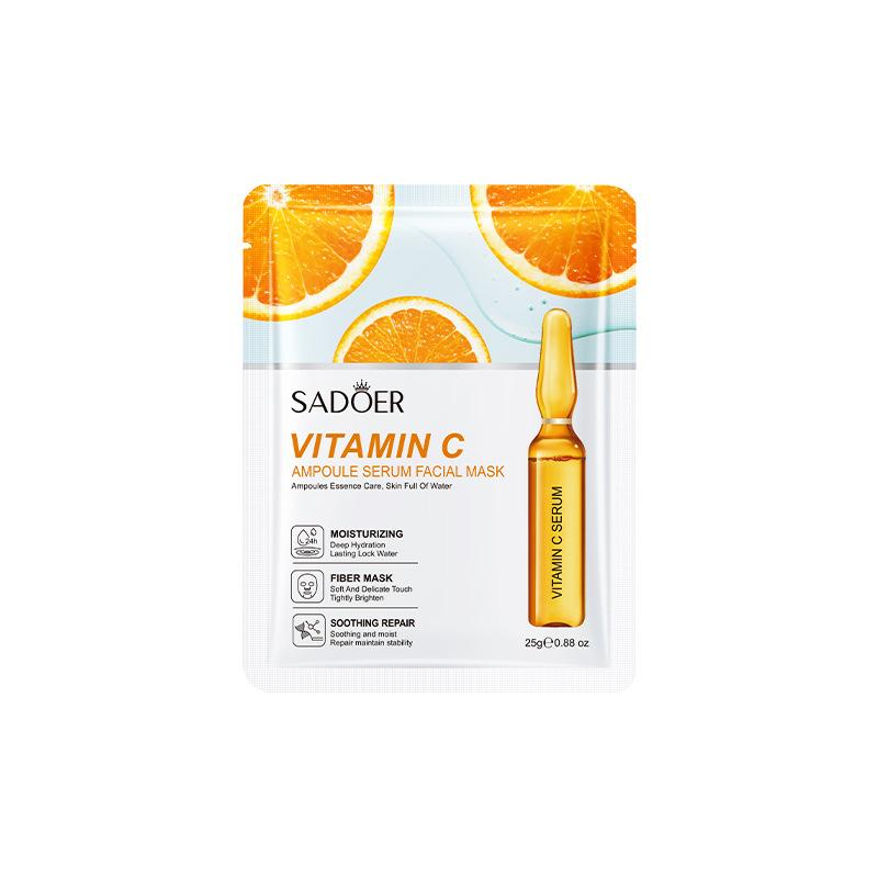 Маска для лица SADEOR Hyaluronic Acid VC Essence увлажняет, отбеливает, подтягивает и регулирует уровень масел