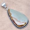 Pendant Amrican Jasper Gemstone Handmade Silver Jewelry 2.25"