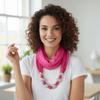 Vintage Style Beaded Pendant Scarf Solid Color Ethnic Necklace Scarf  Dancers