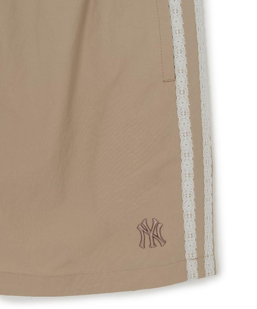 Женские спортивные шорты-юбка Emelbi Varsity с кружевом, хлопковым прикосновением, цвет Ny (Маг.Песок)