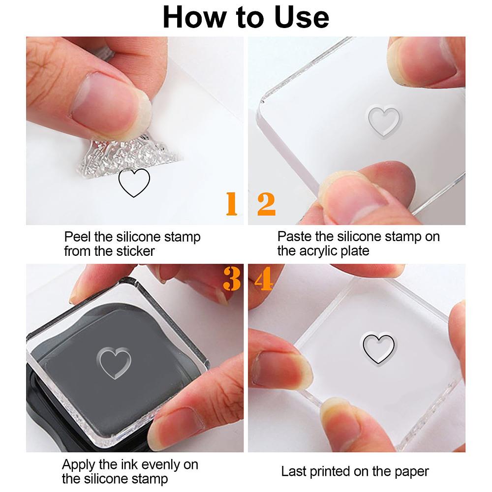 PVC Plastic Stamps for DIY Scrapbooking Photo Album Decorative Cards Making Stamp Sheets Stamp Pattern 160x110x3mm