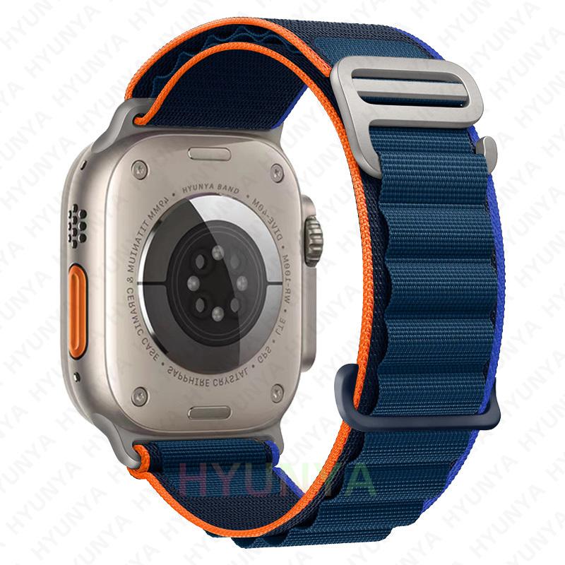 Альпийские ремешки для ремешков часов iWatch Серии 10 11 46мм 9 8 7 SE Ultra 2 3 49мм 44мм 45мм 40мм 41мм 42мм Браслет для часов