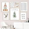 Christmas Tree Canvas Poster Painting Party Decor Merry Christmas Wall Art Painting Cartoon Print Picture Room Home Decoration