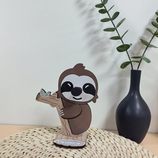 Wooden Glasses Holder Animal Shaped Eyeglass Stand Tabletop Standing Sunglasses Holder for Home Office Desk Decor
