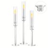 Crystal Candle Holders Acrylic Candlestick Centerpieces Road Lead Candelabra Wedding Table Porps Christmas Home Decoration